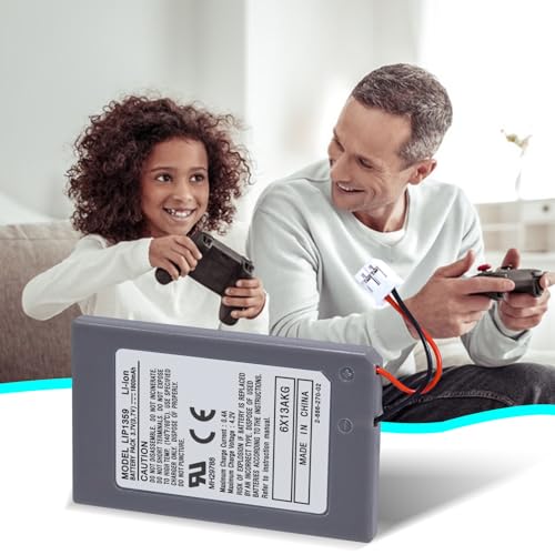 Image of Battery Replacement for PS3 Controller, 1800mAh LIP1359 Li-ion Battery with Cable, Compatible with PlayStation 3 DualShock 3 Wireless Controllers (CECHZC2E, CECHZC2U)