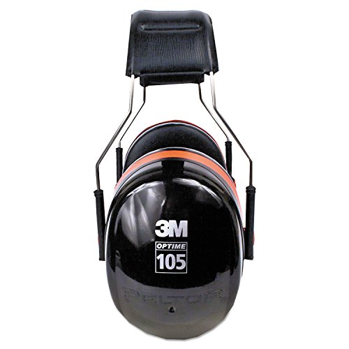 Image of 3M H10A Peltor Optime 105 High Performance Ear Muffs, Black /Red, One Pair