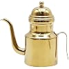15oz Stainless Olive Oil & Vinegar Dispenser with Non-Slip Handle, Gold