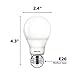Philips LED 538322 LED Dimmable A19 Soft White Light Bulb with Warm Glow Effect: 800-Lumen, 2700-2200-Kelvin, 9.5-Watt, E26 Base, Frosted, 8-Pack