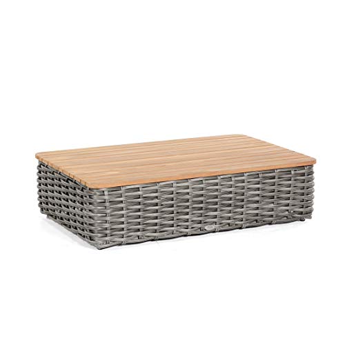 Sonnenpartner Loungetisch Sands 120x80 cm Aluminium/Teakholz mit...