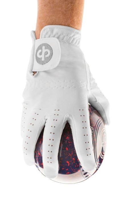 Peradon Drakes Pride Hexagrip White Bowls Glove Ladies Medium RH