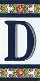Azulejos y marcos de cerámica con diseño floral español letras letras letras (carta D)