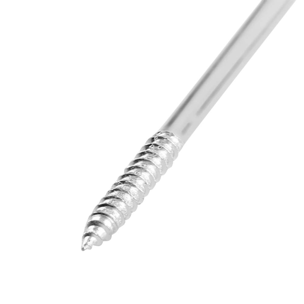 SIXRUN Aisladores de Anillo de Cerca Eléctrica Aislador Atornillado Duradero para Poste de Madera 100 Piezas para Protección de Larga Distancia