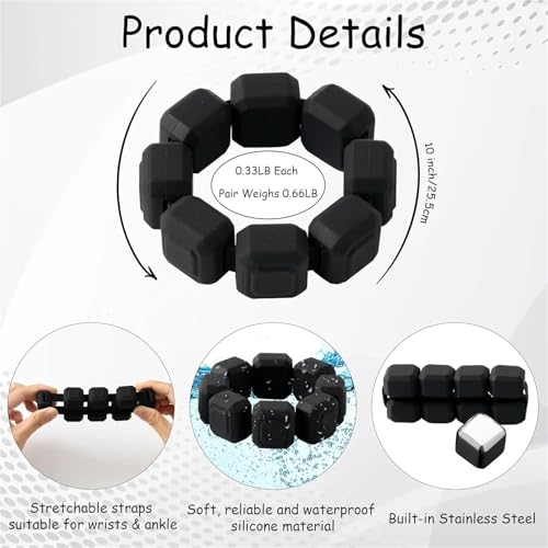 Bracelet lesté en silicone pour sculpter les bras sans haltères lourds - 2
