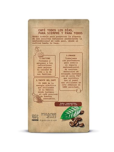 Bonka Café Molido Descafeinado 250 g - 8 paquetes - Imagen 8