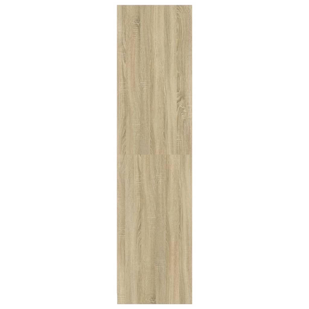 Armadio in rovere Sonoma, 30 x 50 x 200 cm, con asta appendiabiti, scomparto, scaffale e porta, per camera da letto, corridoio, spogliatoio, contenitore compatto con spazio