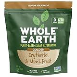 Whole Earth Plant-Based Sugar Alternative, Erythritol & Monk Fruit, 32 Ounce