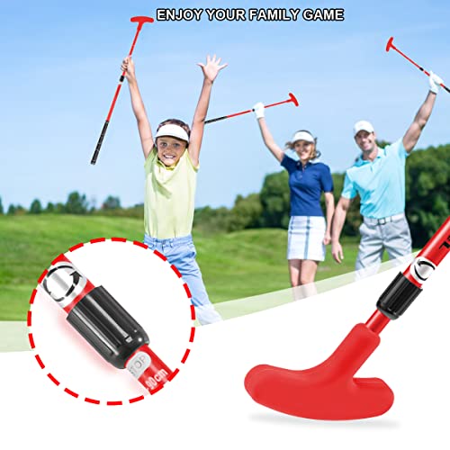 Mazel Two-Way Golf Putter For Men Right & Left Handed Kids Putter Adjustable Length Mini Golf Putter Suitable For Kids,Teenagers & Adults,Golf Training Aid For Putting Green (Red) #TOP6