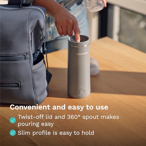 Baby Brezza Portable Baby Bottle Warmer - Breastmilk + Formula Safe, Grey β image 6