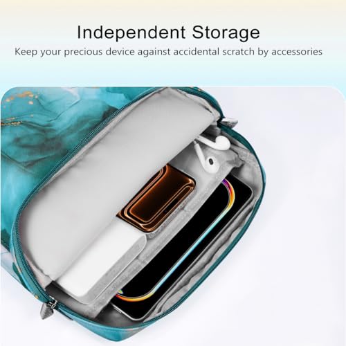 Image of TiMOVO 13 Inch Tablet Sleeve with Shoulder Strap,Cloud Peacock | Fits iPad Air 13 inch, iPad Pro 13 inch /12.9 inch, Surface Pro 12, Galaxy Tab S10 Plus /FE+, Remarkable Paper Pro 11.8 inch