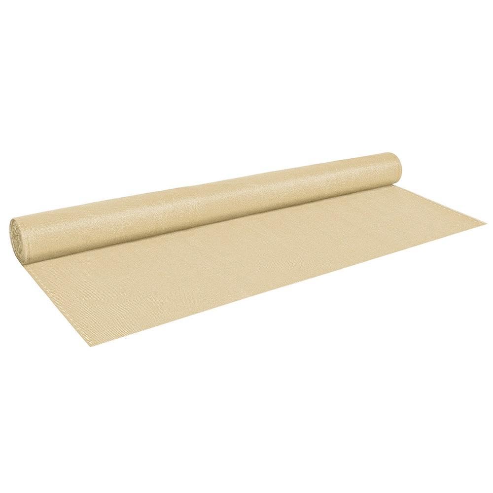 Brigros - Rete Ombreggiante in HDPE 120g/m² per Recinzione Giardino Esterno, Telo Frangivista Oscurante con Lunghezza 15M E Varie Altezze Disponibili, Teli Ombreggianti da Esterno (Alt. 2m, Beige)