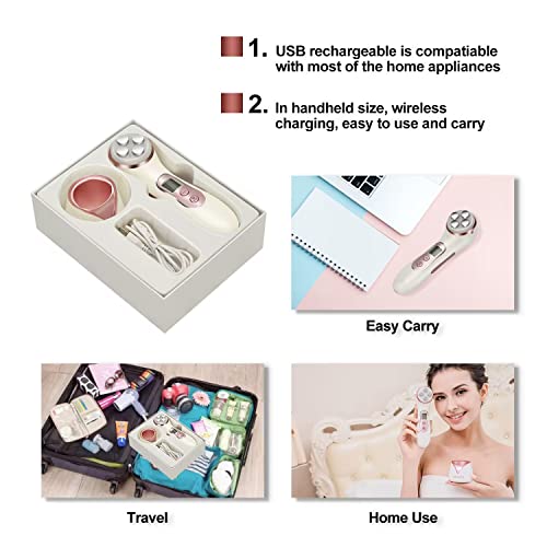 Mismon 5 In 1 Multifunctional Facial Massager High Frequency Facial Wand Led Light Therapy Skin Tightening Machine For Wrinkle And Acne Removal #TOP6