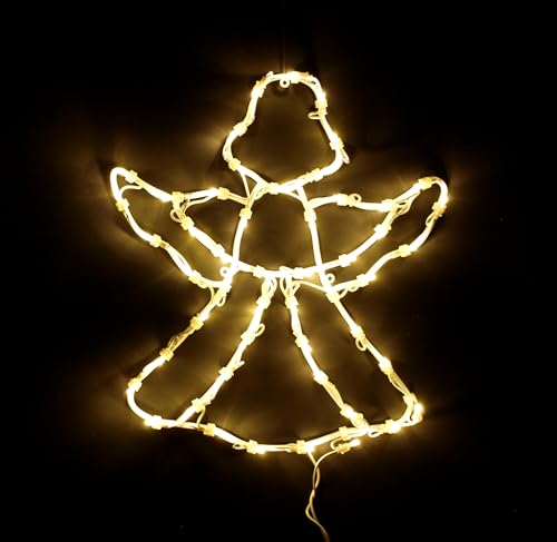 DEGAMO Fensterbild beleuchtet 42cm mit 50 LED, Motiv Engel, mit...