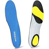 wernies Athletic Shoes Insoles for Mens Womens, Shoe Sole Inserts for Running, Neutral Arch Comfort Replacement Sports Performance Gel Shoe Insert, Sneaker Insert, Sky Blue Size XL