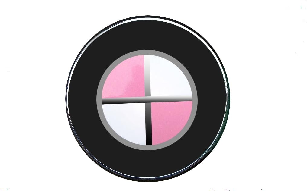 Gloss Light Pink Stickers - Compatible with BMW - Overlay Vinyl Decal for All Emblems Caps Logos