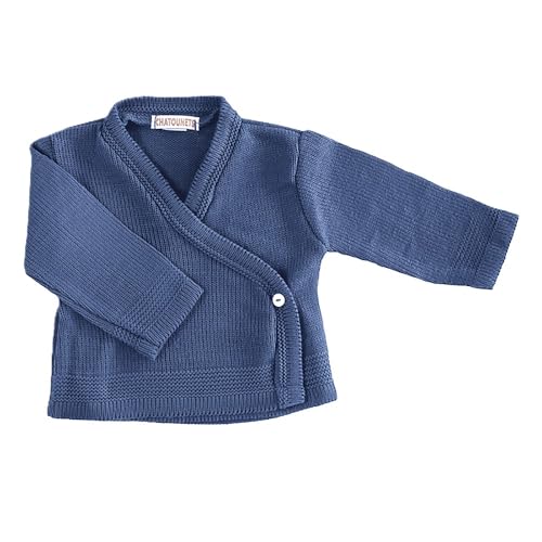 Générique Brassière Tricot bébé Les Chatounets Indigo 1 Mois