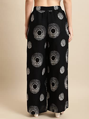 Image of Pistaa's Women's Regular Fit High Rise Palazzo