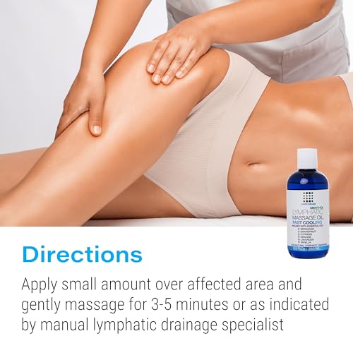 Image of Bruizex Lymphatic Drainage Massage Oil, Arnica & Menthol,8.5 Oz