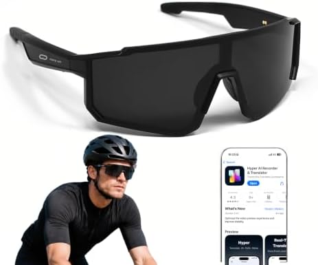 AI Smart Sunglasses for Men/Women, Bluetooth Glasses for Cycling ...