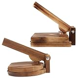 CIYODO Pressa Per Pasta in Legno Strumento Per Pressare Gnocchi Pressa Per Tortilla 2 Pezz...