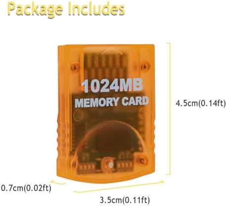 Mcbazel 1024MB Memory Card for Gamecube & Wii β 16344 Blocks, High-Speed Storage - 5