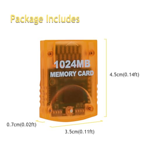 Mcbazel Karta pamięci do gier 1024 MB do konsoli Wii/Gamecube GC