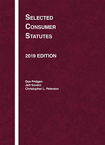 Selected Consumer Statutes, 2019 (Selected Statutes)