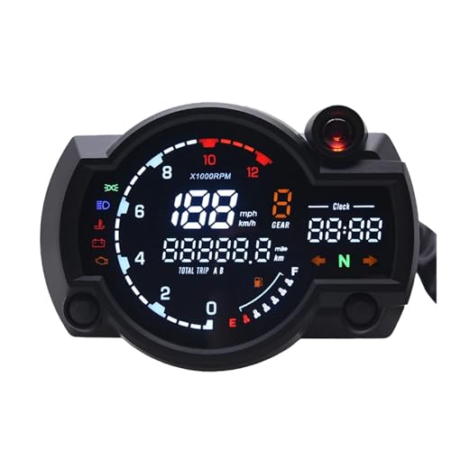 Compteur de vitesse numérique moto universel RX2N avec compteur kilométrique
