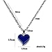 swqfzki Temperature Sensing Color Changing Pendant Necklace Love Heart Mood Necklace Gift (Love Shape)