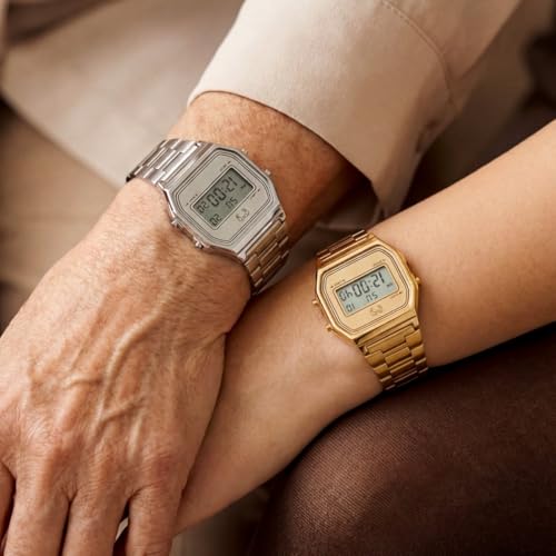 Miniatura 3 de Marlion Jewels Reloj Digital Mujer Dorado Vintage - Acero Inoxidable, Resistente Al Agua 3atm, Maquinaria Cuarzo - Reloj Pulsera Mujer Estilo Retro, Regalo Mujer