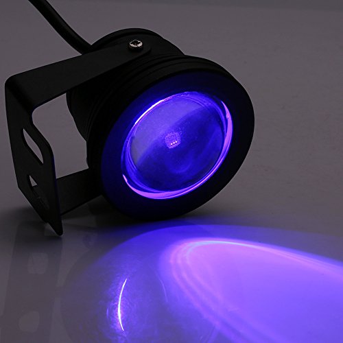 Terisass 12V 10W Boat Lights RGB Waterproof Spotlight with Remote Control (Black) + spot immergeable ip68 - Image 2