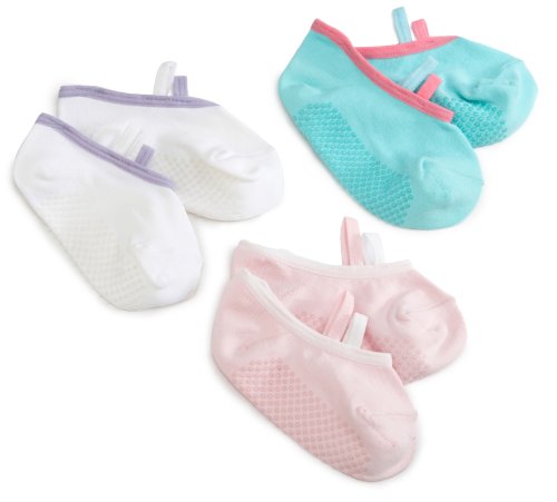 Jefferies Socks Girls 2-6x Ballet Strap Slipper Ped