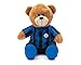 Inter Teddy Bear Ufficiale, Orsacchiotto Peluche, NeroAzzurro, Nuovo Logo
