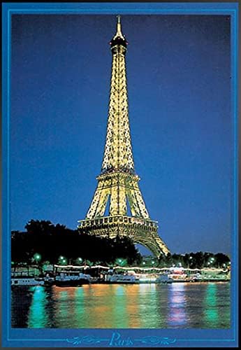 TriX Eiffel Tower + Aluminum Frame Black Poster (Frame Set) 92 x 61.5cm (2400-2292B)