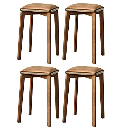 Taburete de madera maciza para tocador de maquillaje y salon 3
