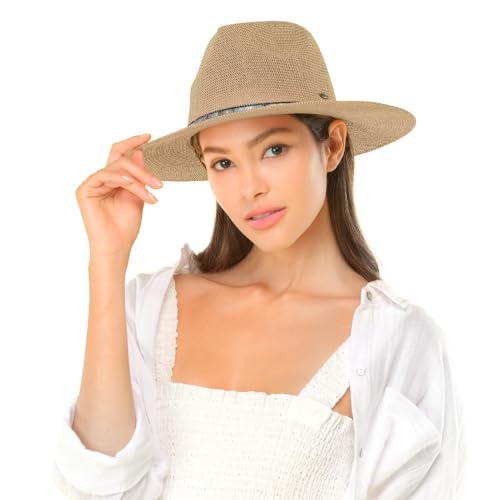 Sombrero Panama con detalle de pedrería miniatura 2