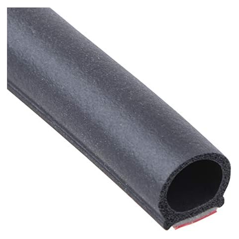 CloudBuyer Door Weather Stripping,Window Soundproofing Seal Strip-Self Adhesive Edge Weatherstrip for Doors and Windows EPDM Insulation Weather Strip (2/5" (W) x 2/5" (T) x 16.5' (L) Cover