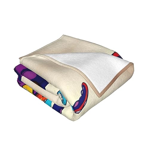 Couverture de lit flanelle douce microfibre violette chaude 101x76 cm - 4