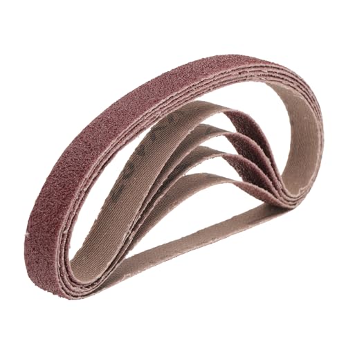uxcell 5pcs 2.5"x16" 80 Grit Aluminum Oxide Sanding Belts