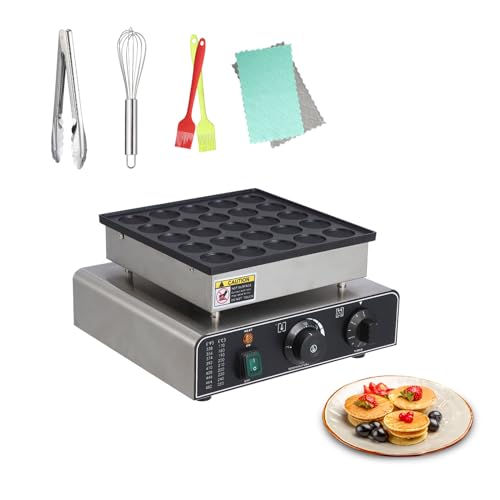 Mini Muffin Maker, Dutch Pancakes Maker Machine with 25Pcs 1.8