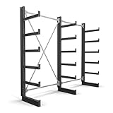 EINSATZGEBIET: Das STIER Kragarmregal ist optimal für die Lagerung von Profilen, Rohren und Stäben geeignet. Die angeschweißten Kragarme sind mit einer Abrollsicherung ausgestattet. Die Bestückung und Entnahme ist mit Regalbediengeräten und Flurförderfahrzeugen möglich.