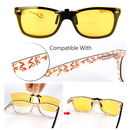 Image of Polarized CLIP-ON Sunglasses for RAY-BAN RB5228 RX5228