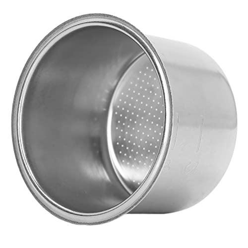 Zopsc Porous Filter Basket 4 Cup Stainless Steel Coffee Portafilter Filter Bowl, Coffee Machine Accessories for 51mm Handle Brewer