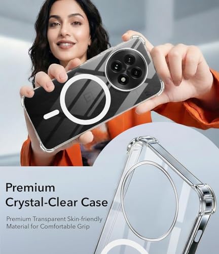 Image of Jkobi Shockproof Crystal-Clear Back Cover for OnePlus 13 (Magsafe Wireless Support | Drop & Camera Protection | Hard Polycarbonate)
