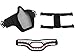OneTigris X Storm Airsoft Mask, Tactical Mesh Face Protection with Removable Shark Jaw Morale Patch for CS Paintball