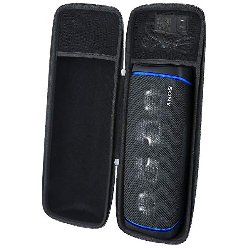 Aenllosi Dur Cas étui de Voyage Housse Porter pour Sony SRS-XB43 | Enceinte Portable Extra Bass Bluetooth Stéréo (Noir)