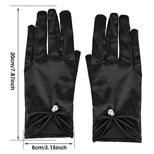 Satin Wrist Length Gloves for Women's Gown, Opera & Wedding Banquet Dress2