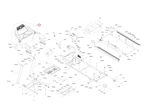 Image of Display Console Set Semi Assembly 1000351521 Works with HZ Fitness TM687 Treadmill