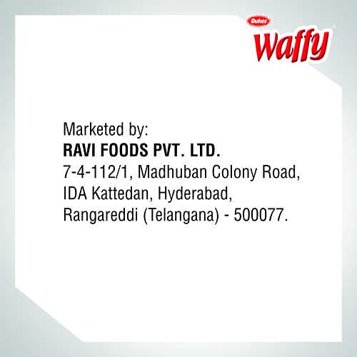 Image of Dukes Dark Waffy - Premium Vanilla Flavoured Choco Wafers (150 g)